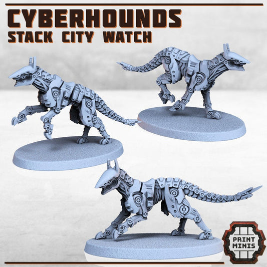 Cyber Hounds (3 Variants Available) - Print Minis