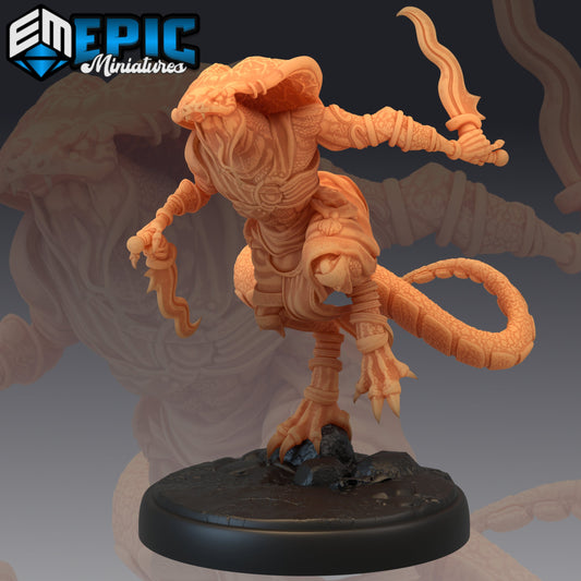 Serpentfolk Warrior (3 Variants) - Epic Miniatures