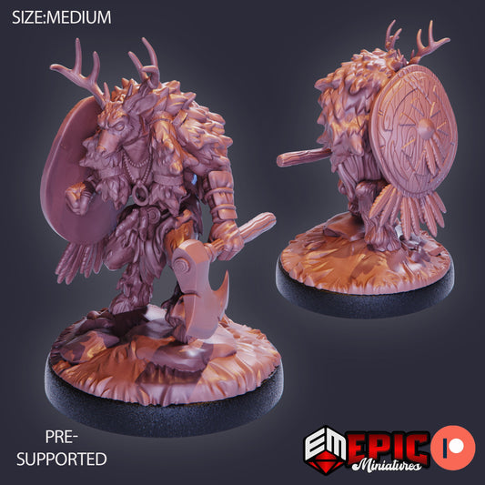 Deer Folk (3 Variants) - Epic Miniatures