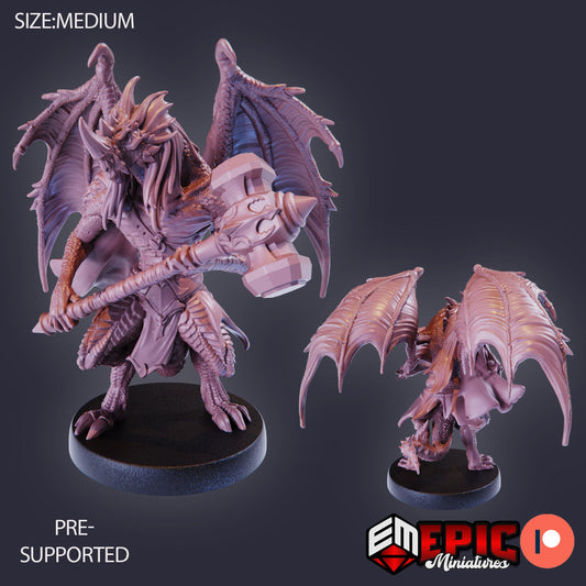 Draconic Demon Blue (3 Variants) - Epic Miniatures