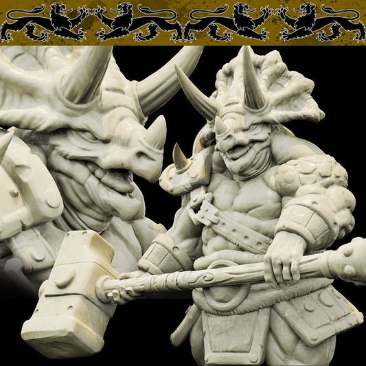 Viridian (Triceratops Warrior - 3 Poses Available) - Brayan Nafarrate