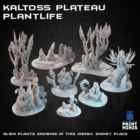 Plant Terrain - Kaltoss Plateau (8 Variants Available) - Printed Minis