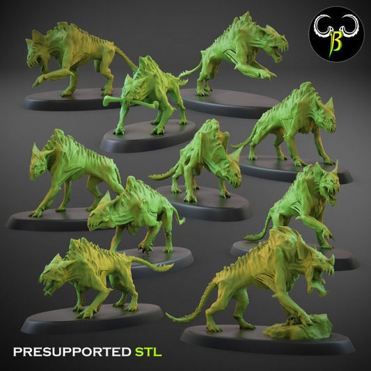 Blood Hound Squad Set 1 (5 Variants) - Clay Beast Creations