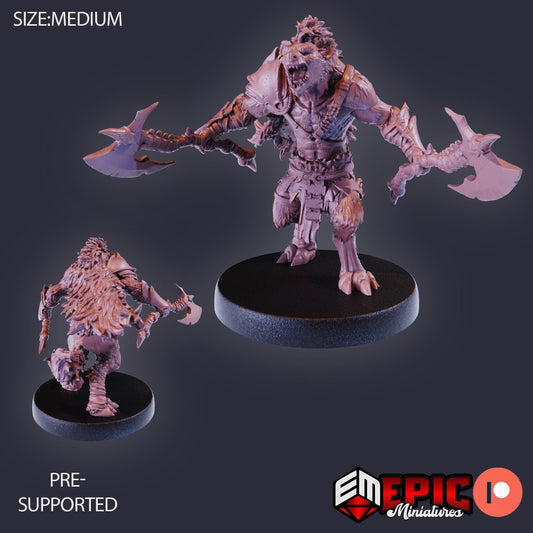 Gnoll Tribe, Set 1 (5 Variants Available) - Epic Miniatures