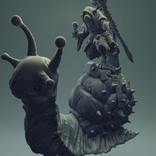 Rat Riding a Snail (6 Variants Available) - Brayan Nafarrate