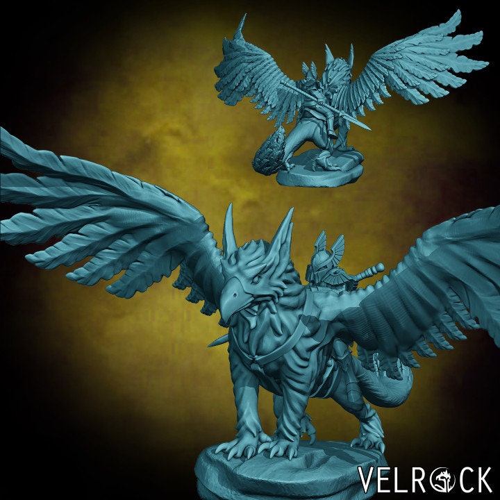 Griffon and Rider (2 Variants Available) - Velrock