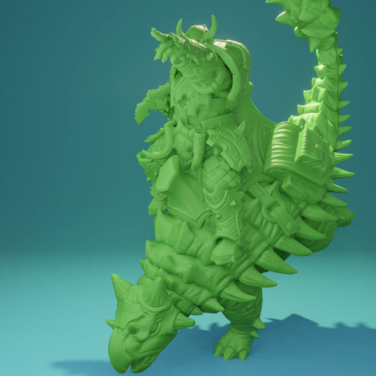 Orc riding an Ankylosaurus (4 Variants Available) - Brayan Nafarrate