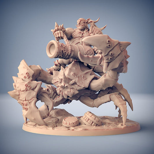 Gronk riding Marshclaw the Swamp Crab - Artisan Guild