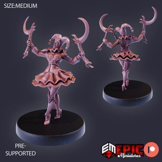 Harlequin Mad Girl (4 Variants) - Epic Miniatures