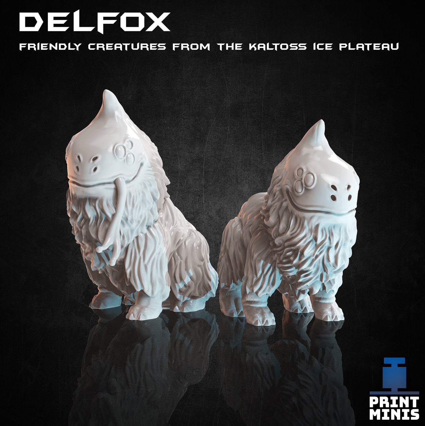 Delfox (2 Variants Available) - Print Minis