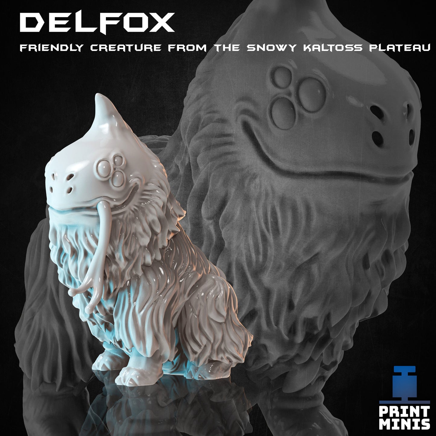 Delfox (2 Variants Available) - Print Minis