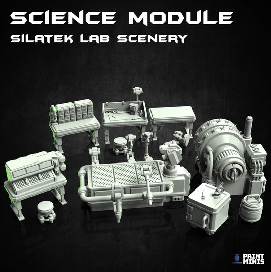 Science Lab - Scenery Kit - Print Minis