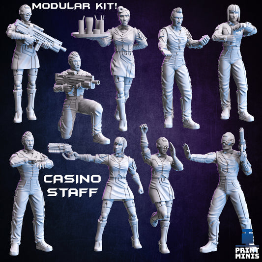 Casino Staff - Modular Kit - Print Minis