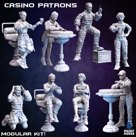 Casino Customers - Modular Kit - Print Minis