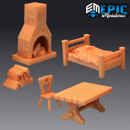 Props for Hunting Lodge - Epic Miniatures