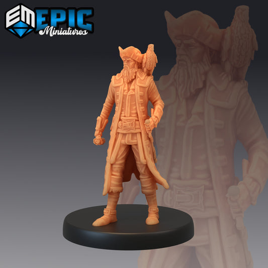 Pirate Captain (3 Variants) - Epic Miniatures