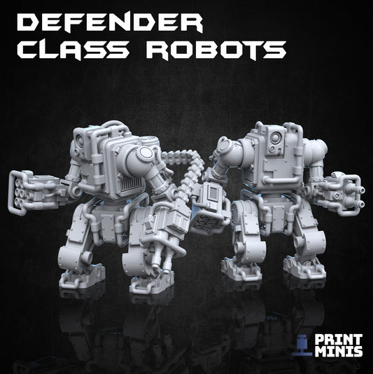 Robots (4 Variants Available) - Print Minis