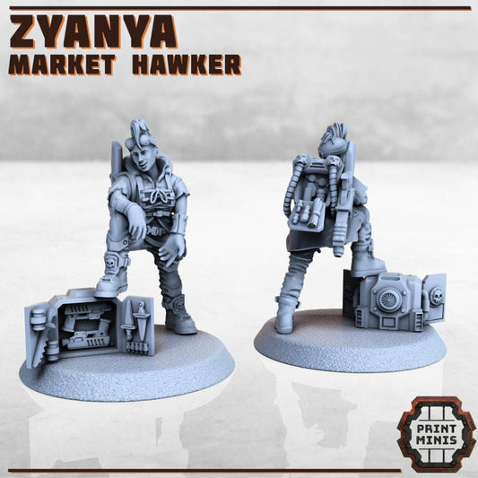 Zyanya, the Market Hawker - Print Minis