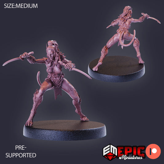 Werejaguar (3 Variants) - Epic Miniatures