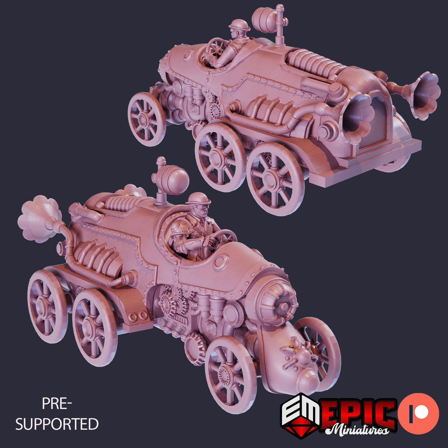 Steam-Tech Vehicles (3 Variants) - Epic Miniatures