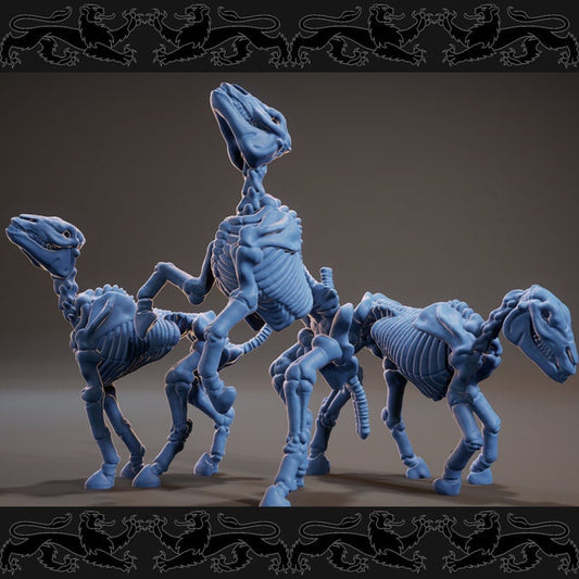 Skeleton Horse (3 Poses Available) - Brayan Nafarrate