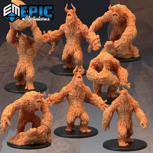 Yeti (7 Variants Available) - Epic Miniatures