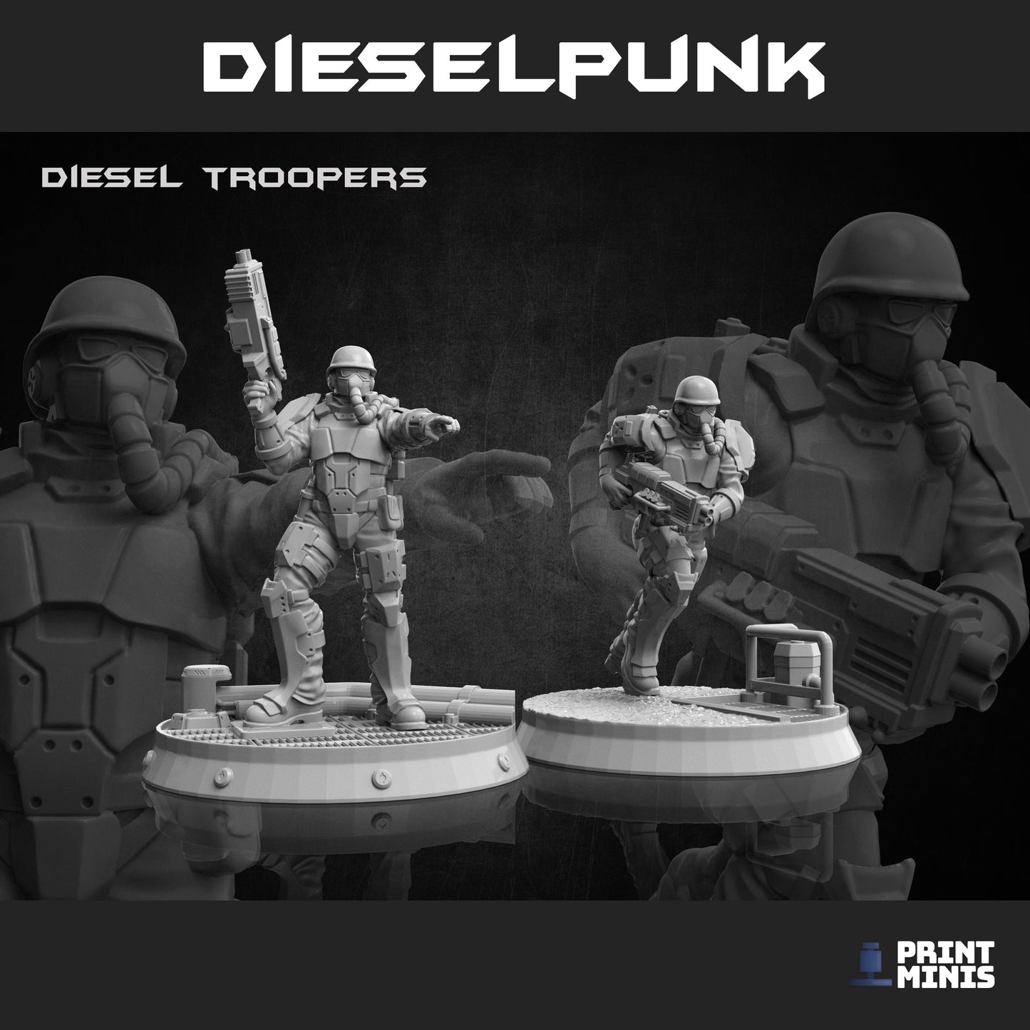 Volk Diesel Troopers (5 Variants Available) - Print Minis