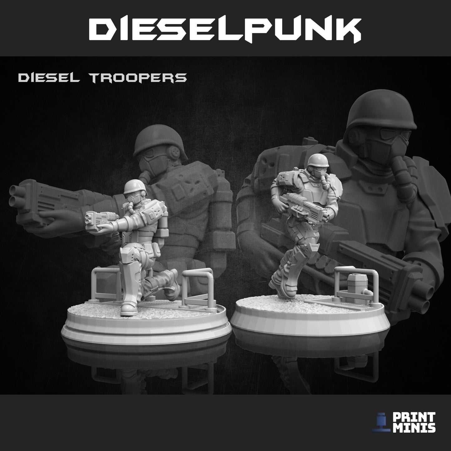 Volk Diesel Troopers (5 Variants Available) - Print Minis