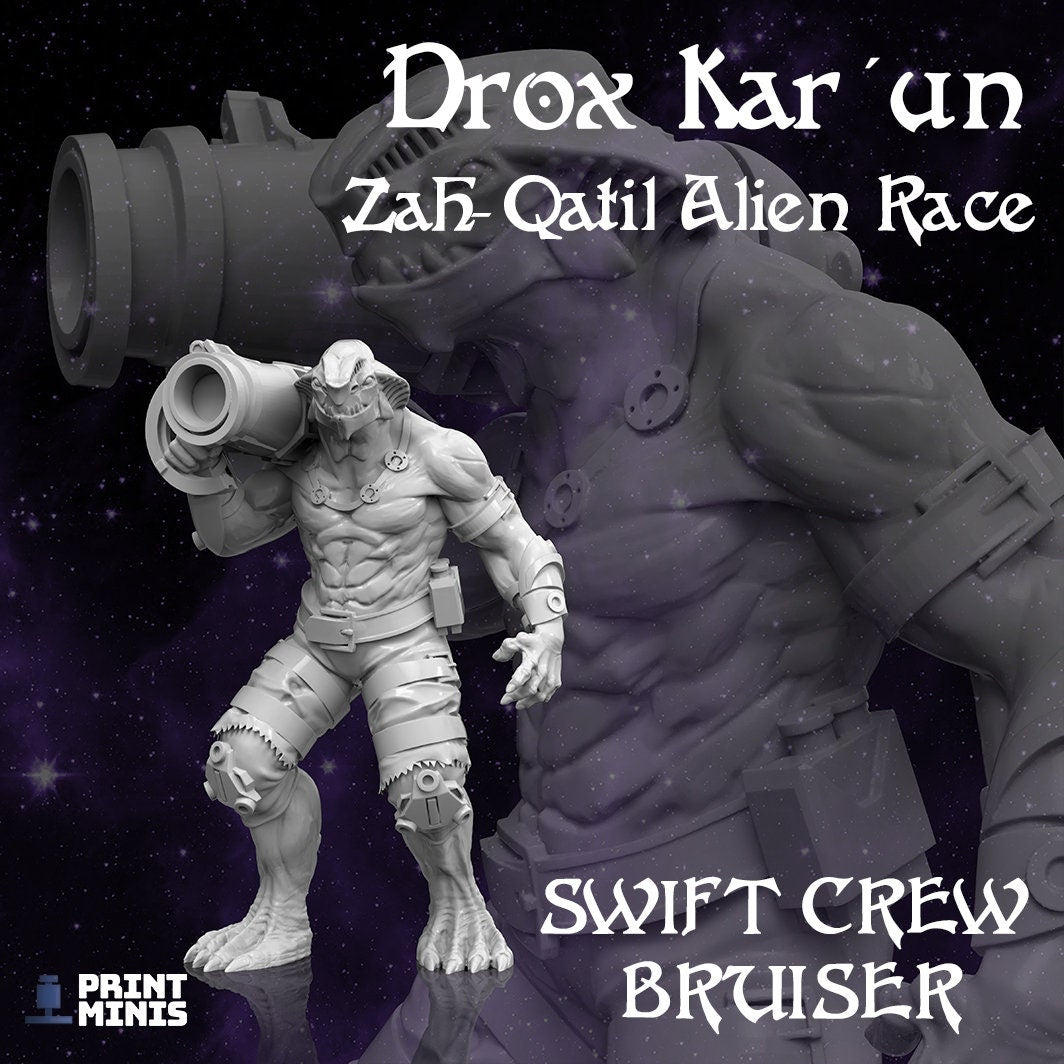 Drox Kar Un - Alien Bruiser - Print Minis