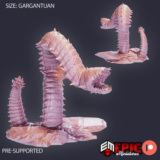 Purple Worm (3 Variants Available) - Epic Miniatures