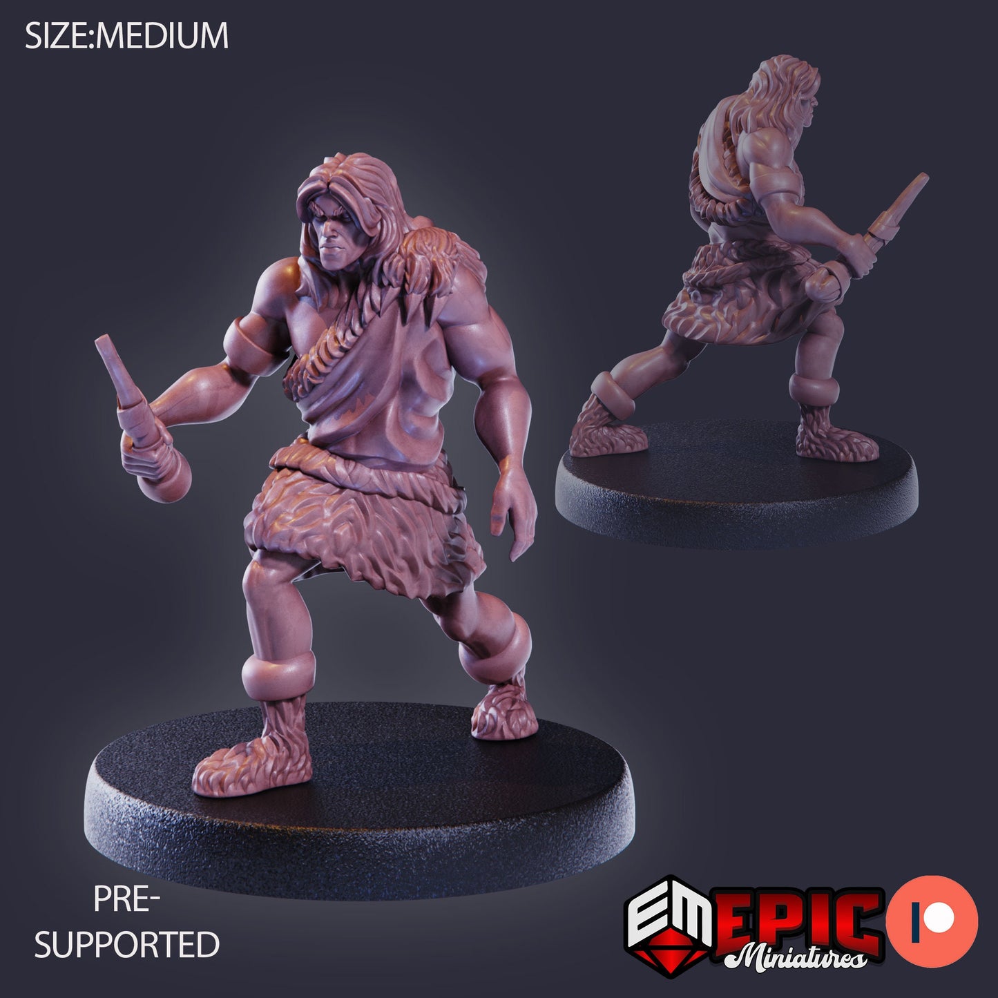 Caveman (3 Variants) - Epic Miniatures