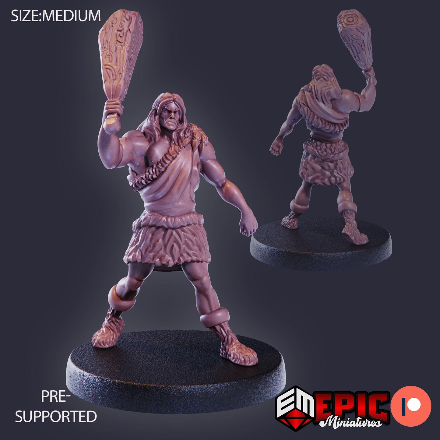 Caveman (3 Variants) - Epic Miniatures