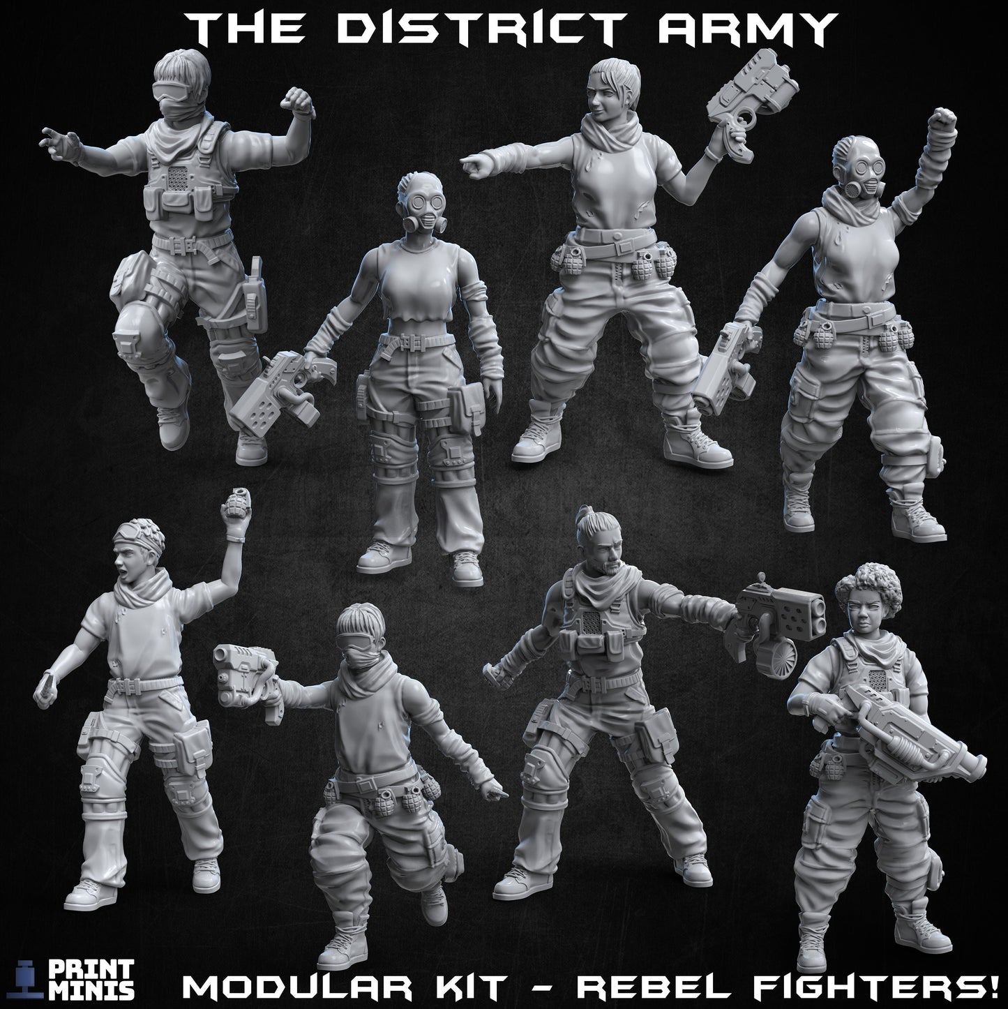 District Army - Modular Kit - Print Minis