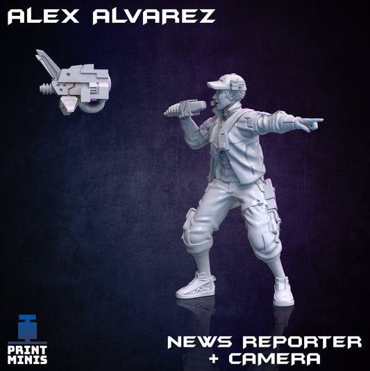 Alex Alverez - Reporter and Drone - Print Minis