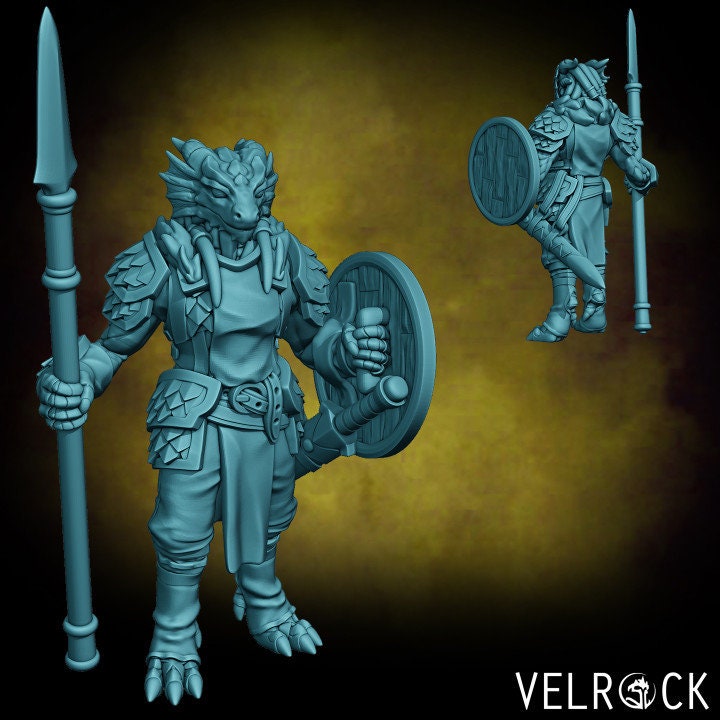 Dragonfolk Soldiers - Set 1 (5 Variants Available) - Velrock