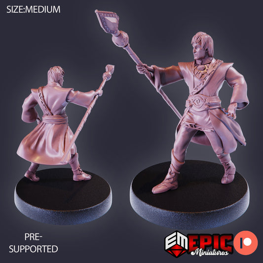 Earth Wizard (3 Variants) - Epic Miniatures