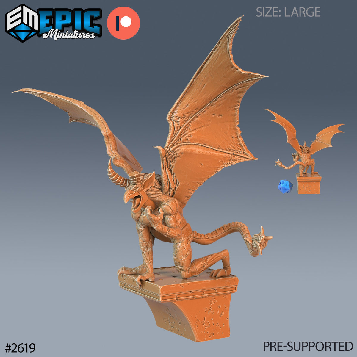 Gargoyles Set 2 (3 Variants Available) - Epic Miniatures – Couatl's Hoard