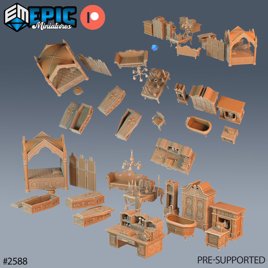 Vampire Castle Scatter - Terrain Kit - Epic Miniatures