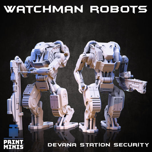 Watchman Robot (2 Variants Available) - Print Minis