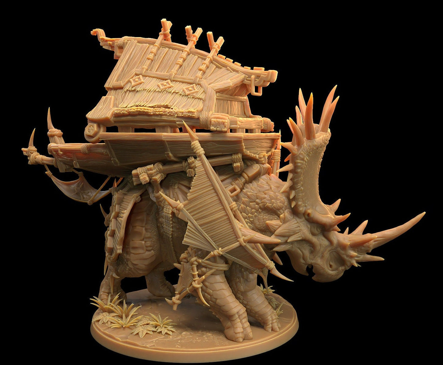 Brutaceratops, Armoured with Platform (3 Variants Available) - Dragon Trapper's Lodge