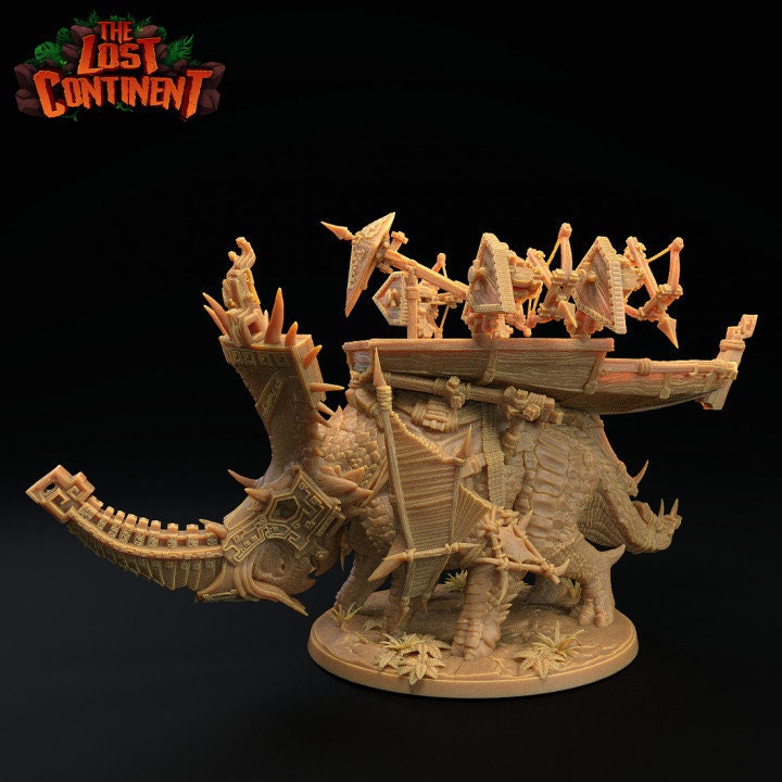 Brutaceratops, Armoured with Platform (3 Variants Available) - Dragon Trapper's Lodge