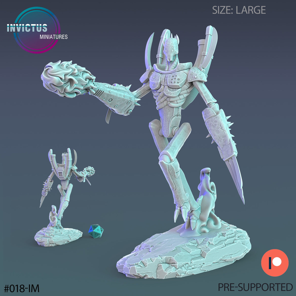Alien Hoard Alien Robot Servant (3 Variants Available) - Invictus Miniatures ...