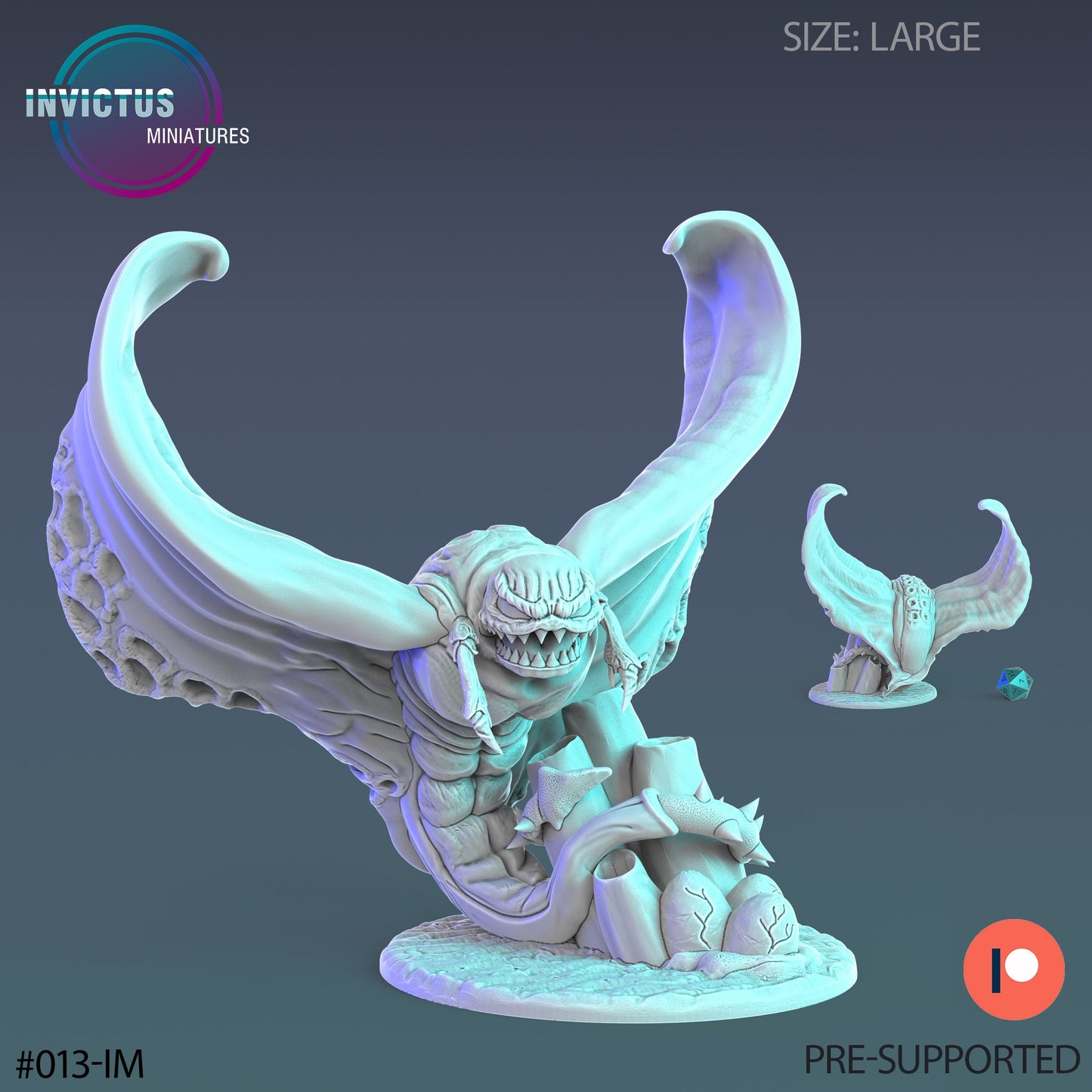 Alien Stingray (3 Variants Available) - Invictus Miniatures