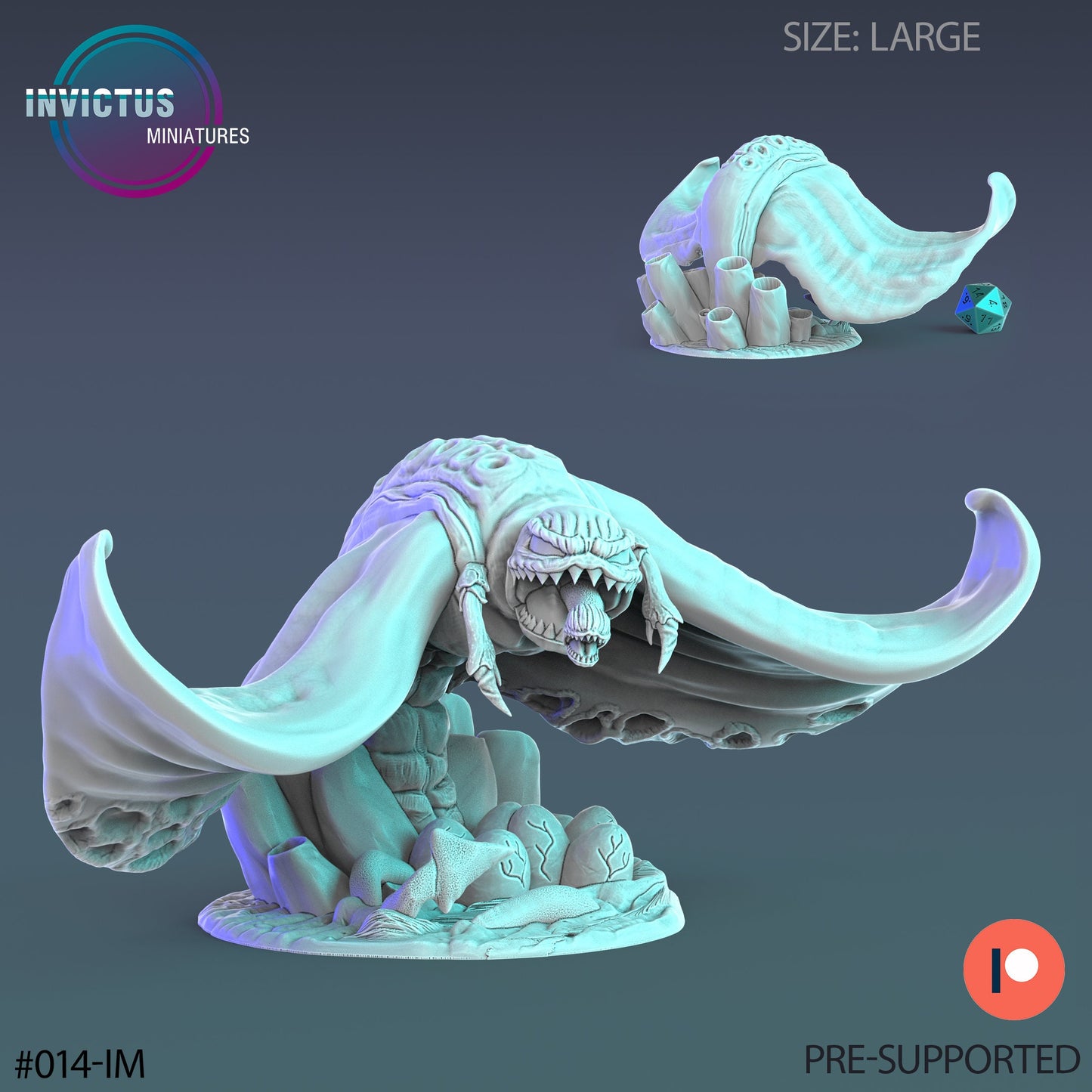 Alien Stingray (3 Variants Available) - Invictus Miniatures