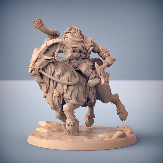 Skutagaard Dwarven Ram Rider A (2 Variants Available) - Artisan Guild