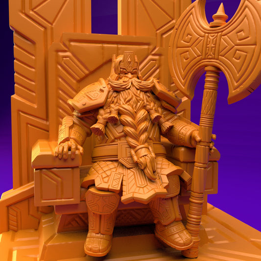 Dwarf with Mimic Throne (3 Variants Available) - Brayan Nafarrate