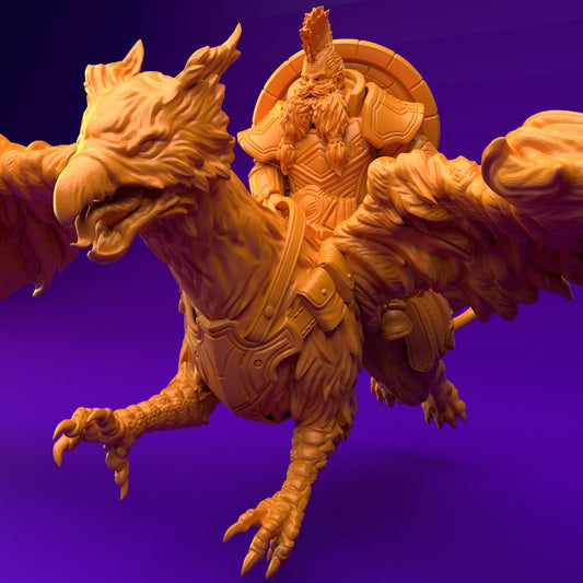 Dwarf with Griffin Mount (3 Variants Available) - Brayan Nafarrate