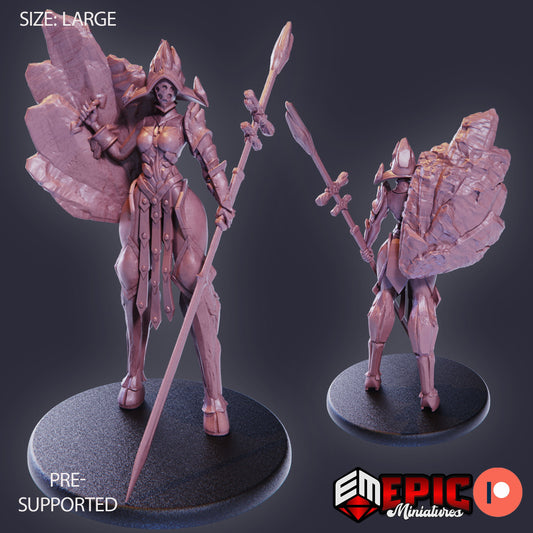 Gaia Shield Maiden (3 Variants) - Epic Miniatures