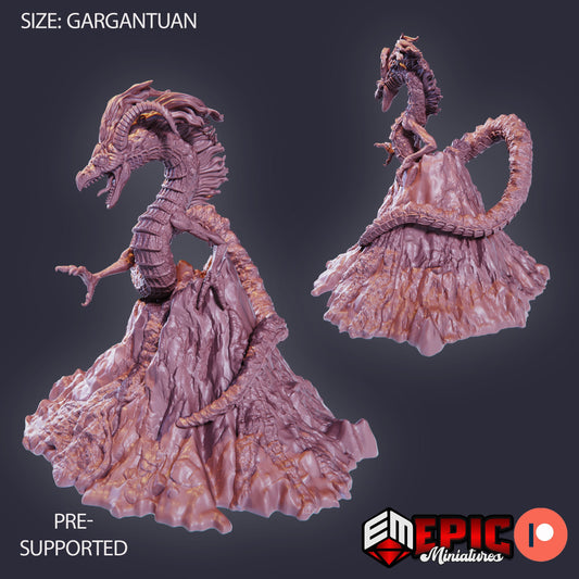 Volcano Wyrm (3 Variants) - Epic Miniatures