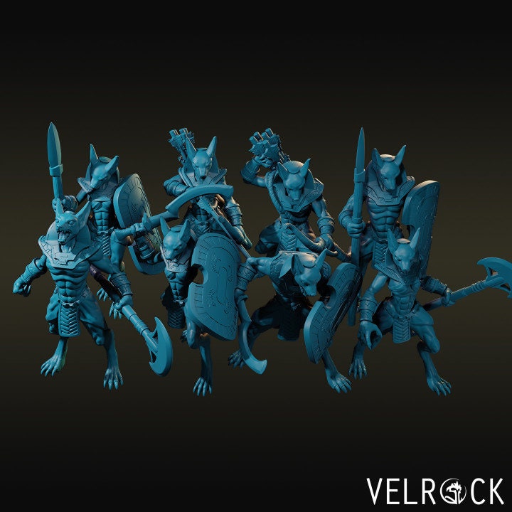 Anubis Soldier Army (8 Variants) - Velrock